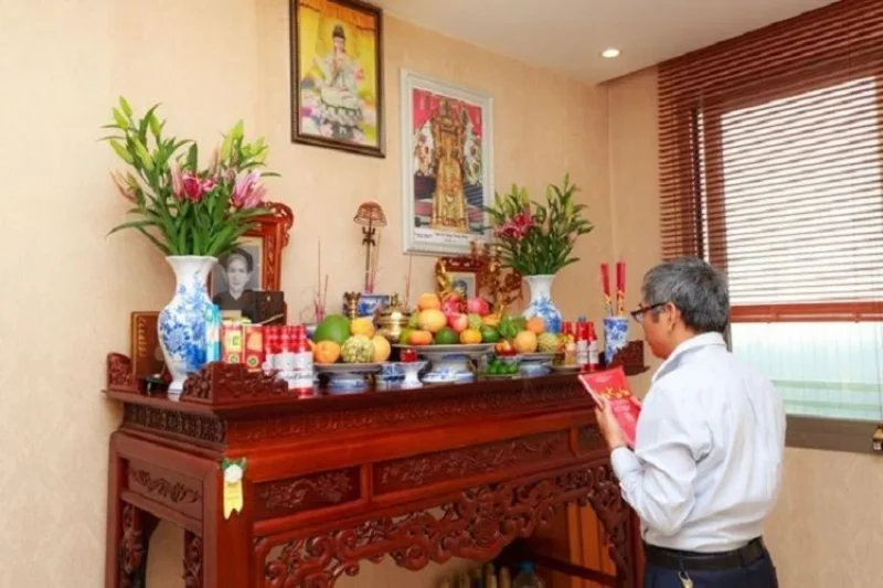 Mâm cúng cơ bản cho văn khấn di chuyển bàn thờ trong nhà văn khấn di chuyển bàn thờ trong nhà với mâm cúng cơ bản