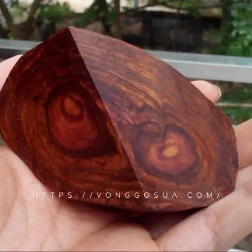 Cận cảnh vẻ đẹp hoàn hảo của những đường vân thớ gỗ sưa đỏ già