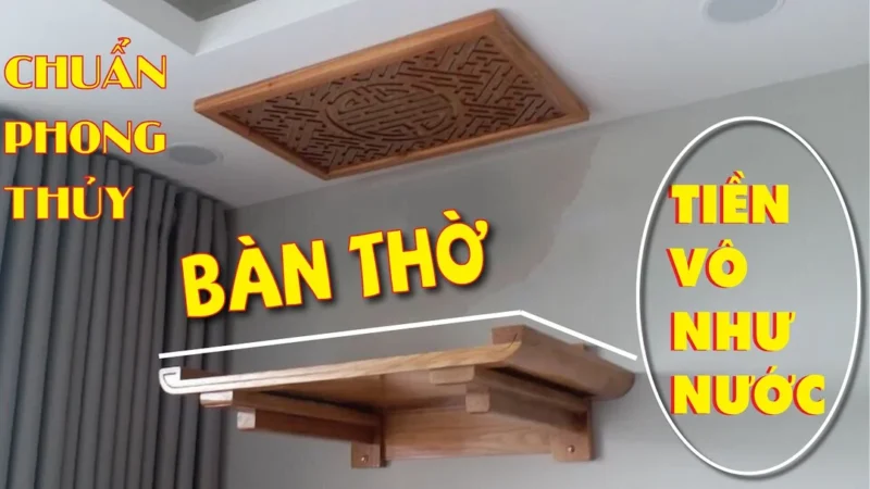 Video hướng dẫn chọn chiều cao bàn thờ theo thước Lỗ Ban