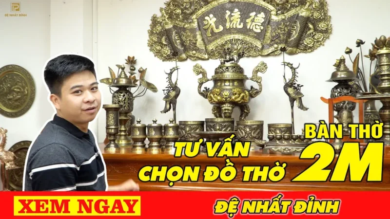 Video hướng dẫn sơ đồ bài trí bàn thờ gia tiên