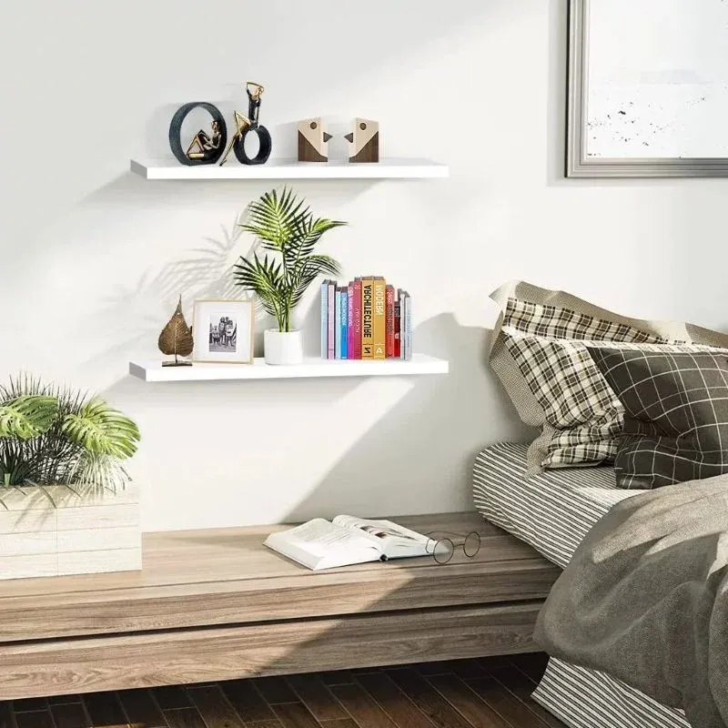 Kệ gỗ treo tường thay thế tab đầu giường