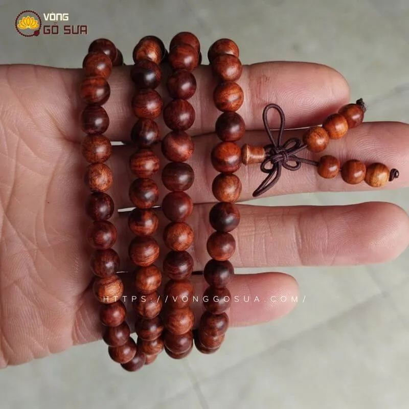 Chuỗi 108 hạt gỗ sưa Quảng Bình dòng chun sụn cực kỳ quý hiếm