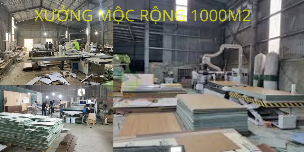 Xưởng mộc Đại Phát với máy móc hiện đại