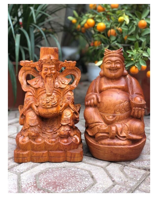 Tượng Ông Thần Tài Bằng Gỗ Hương Đẹp: Đỉnh Cao Nghệ Thuật Đồ Gỗ Mỹ Nghệ