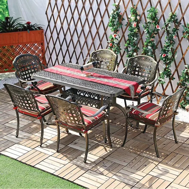 Lựa chọn bàn ghế sân vườn nhôm đúc phù hợp với không gian