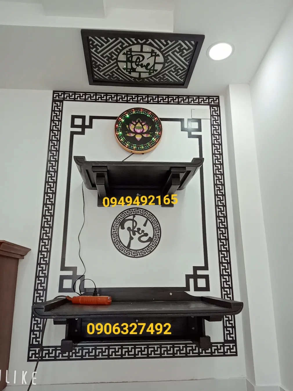 Bàn thờ 2 tầng cho nhà có diện tích hẹp