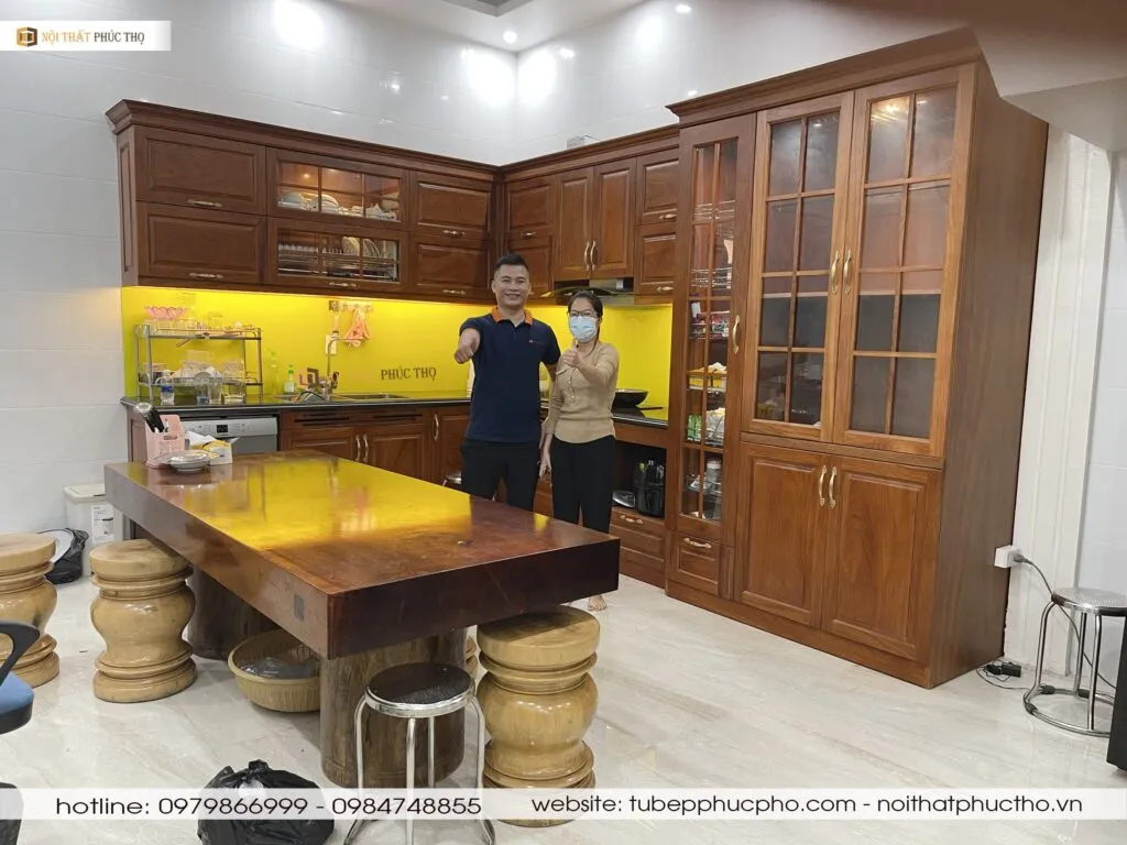 Chi tiết cánh tủ gỗ sồi Mỹ