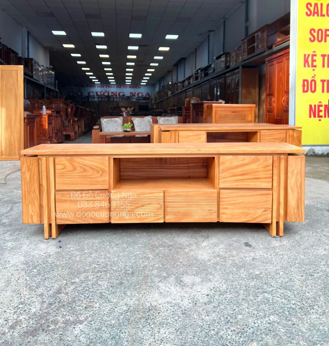 Thiết kế tủ kệ trưng bày kết hợp