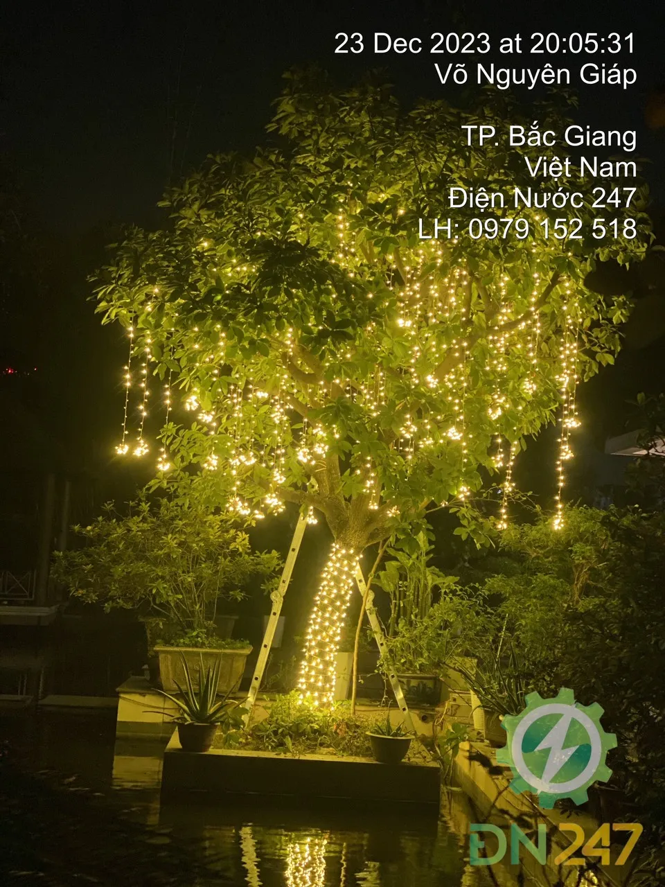 Thi công đèn LED trang trí tại khu biệt thự Bắc Giang